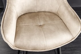 Barová stolička Euphoria 100cm champagne greige velvet