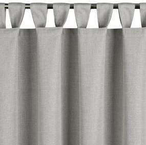 ZÁHRADNÝ VODEODOLNÝ ZÁVES NA PÚTKACH GARDEN 155X220 CM STRIEBORNÁ