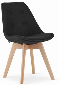 Jedálenský set 1+4, stôl ADRIA 120x80 čierny + stolička DAREN NORI čierne