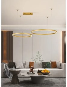 Immax NEO 07218L - LED Stmievateľný luster FINO 93W/230V 60/80cm zlatá Tuya+DO