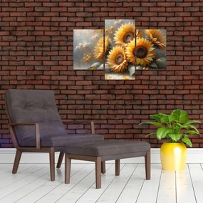 Obraz - Maľba slnečníc (90x60 cm)