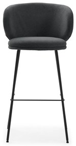 Tmavosivé barové stoličky v súprave 2 ks (výška sedadla 65 cm) Rush – Marckeric