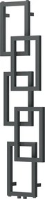 Mexen Grid, dekoratívny kúpeľňový radiátor 1360 x 390 mm, 349 W, grafitová, W215-1360-390-00-66
