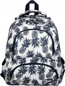 Školský batoh štvorkomorový St.RIGHT BP-07-ANANASY Pineapples