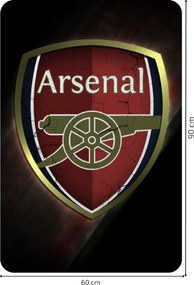 60x90cm Arsenal FC - textilná nálepka na stenu