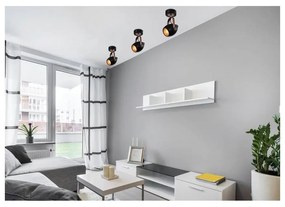 Čierne kovové nástenné svietidlo Anica - Candellux Lighting