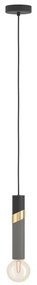 Eglo 39935 - Luster na lanku CEDRAL 1xE27/40W/230V čierna/zlatá