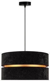 Duolla - Luster na lanku DUO 1xE27/15W/230V pr. 40 cm čierna/zlatá