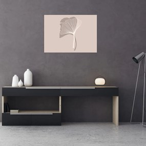 Obraz - Béžové listy N⁰4 (70x50 cm)