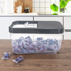 Plastový úložný box s vekom 35x20x18 cm Slop – Orion