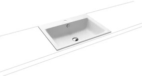 Zápustné umývadlo Kaldewei PURO 60x46 cm alpská biela otvor pre batériu uprostred KW3151PE1