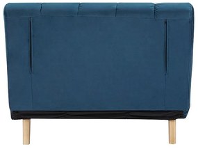 Modré rozkladacie kreslo BILLY VELVET