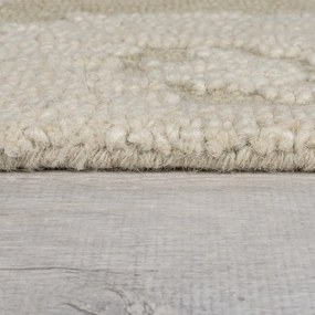 Béžový ručne tkaný vlnený koberec 160x230 cm Dion Ikat – Flair Rugs