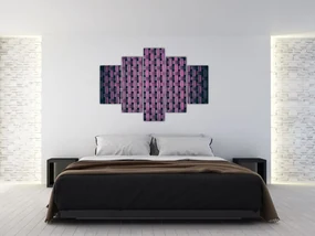 Obraz fialovej textúry (150x105 cm)