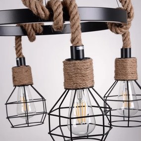 Luster na lanku ROPE ALEGRA 4xE27/10W/230V