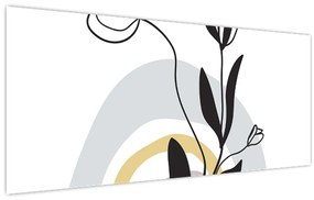 Obraz - Kvety vo váze N⁰1 (120x50 cm)