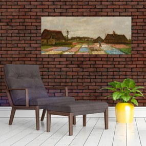 Obraz - Vincent van Gogh, Flower Beds in Holland, reprodukcia (120x50 cm)