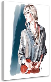 Gario Obraz na plátne Krásna blondínka Módna žena - Irina Sadykova Rozmery: 40 x 60 cm