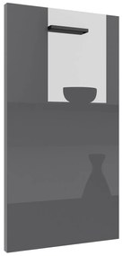 Panel na umývačku Belini zakrytý 45 cm šedý lesk  INF PZ45/1/WT/S/0/B1