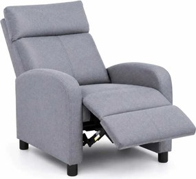 LuxuryForm DESIGN Televízne kreslo RUFO s polohovaním - sivé