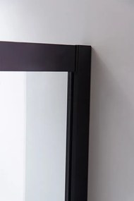 BPS-koupelny Štvrťkruhový sprchový kút HYD-RK01B 90x90 cm čierna/transparent + vanička HYD-RSV-ST01B biela