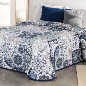 Prikrývka na posteľ MIA modrá dvojlôžko