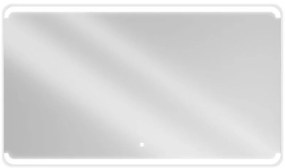 Mexen Nida, LED kúpeľňové zrkadlo s podsvietením 140x080 cm, 6000K, ochrana proti zahmlievaniu, 9806-140-080-611-00