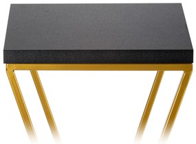 STOJAN NA KVETINÁČ LOFT6 70X24X24 CM ZLATÁ/ČIERNA