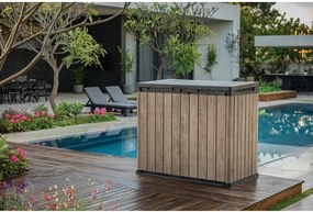 Hnedý plastový záhradný úložný box Deco – Keter