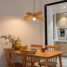 Immax 08265L - Luster na lanku MARIPOSA 1xE27/40W/230V pr. 50 cm juta