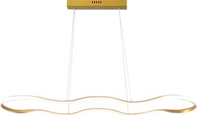 Toolight Toolight, stropné svietidlo 120cm, 24W, 3000K, LHJ027-CP, zlatá lesklá, OSW-50012