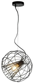 Zuma Line P17212 - Luster na lanku MARL 1xE27/60W/230V čierna