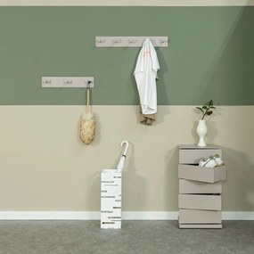 Sivo-béžový kovový nástenný vešiak Leatherman – Spinder Design