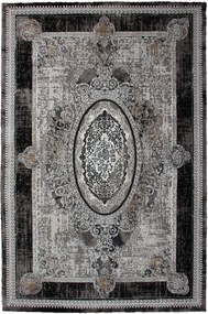 Koberec Tender 27145A VELVET čierny / svetlosivý