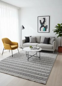 DC Koberec Milano 026 sivá krémová Rozmer: 60×100 cm