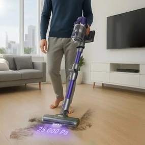 TESLA Electronics PureStar - flexibilný bezdrôtový tyčový vysávač 2v1, 250W/2200