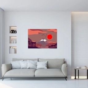 Obraz - Hory Fudži (90x60 cm)