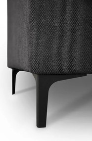 Antracitová ženilková rohová pohovka (pravý roh/do L) Fabian – Scandic