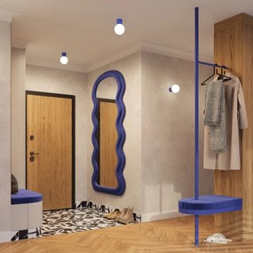 Modré stropné svietidlo so skleneným tienidlom ø 12 cm Orbital – Sollux