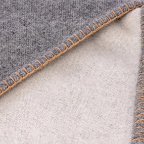 Sivá deka s prímesou vlny 145x200 cm Ahwi – Blomus