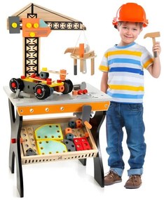 Drevená dielňa pre deti, stolík na náradie Ecotoys