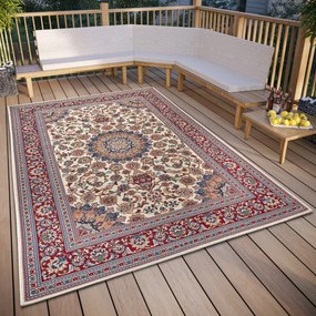 Koberec Hanse Home Flair Kadi krémový / červený