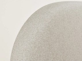 Béžová čalúnená dvojlôžková posteľ s úložným priestorom s roštom 160x200 cm Maumere – Maison de Rêve