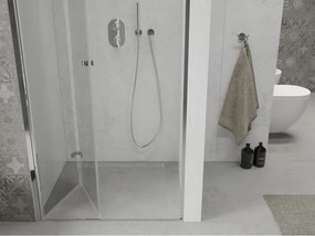 Mexen Lima, skladacie sprchové dvere do otvoru 85 x 190 cm, 6mm číre sklo, chrómový profil, 856-085-000-01-00