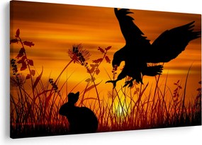 Obraz siluety dravca (90x60 cm)