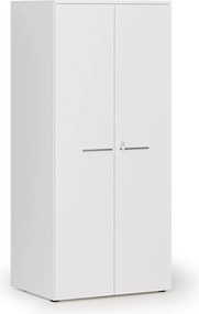 Kancelárska policová skriňa PRIMO WHITE s dverami, 1781 x 800 x 600 mm, biela