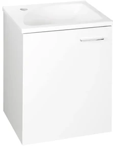 Aqualine Aqualine, ZOJA umývadlová skrinka 40x50x32cm, 1xdvierka , biela, 51048A