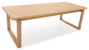 Jedálenský stôl s doskou v dubovom dekore 100x220 cm Rina – Marckeric