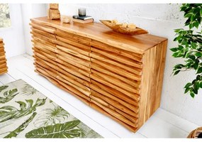 Komoda 39736 160cm Relief Drevo Acacia  - Komfort-nábytok
