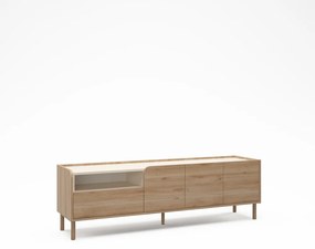 TV stolík v dekore duba v prírodnej farbe 180x55,5x44 cm Monza – Marckeric